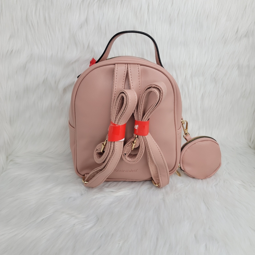 Montana West Mini Casual Backpack With Coin Pouch. - Picture 5 of 8